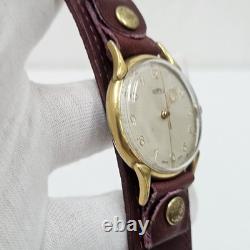 RARE VINTAGE ROAMER MANUAL WIND 15 JEWEL SWISS MENS WRIST WATCH 1960s 35mm
