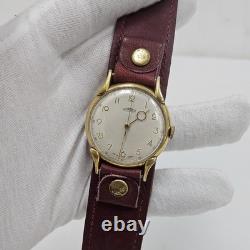 RARE VINTAGE ROAMER MANUAL WIND 15 JEWEL SWISS MENS WRIST WATCH 1960s 35mm