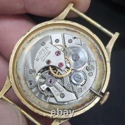 RARE VINTAGE ROAMER MANUAL WIND 15 JEWEL SWISS MENS WRIST WATCH 1960s 35mm