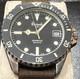RARE VINTAGE SWI SWISS MADE Harrods Label Date 20ATM DIVER WATCH Brevet 503.305