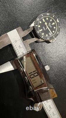 RARE VINTAGE SWI SWISS MADE Harrods Label Date 20ATM DIVER WATCH Brevet 503.305