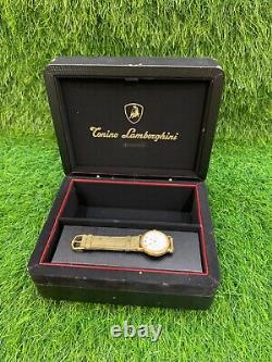 RARE VINTAGE TONINO LAMBORGHINI WATCH 13404 SWISS DUAL DATE CHRONOGRAPH WithBOX