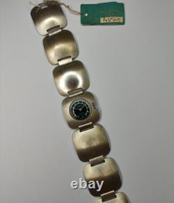 RARE VINTAGE VENUS Ladies Watch 800 Silver Bracelet Manual Wind NOS TAG 1970s