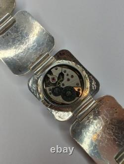 RARE VINTAGE VENUS Ladies Watch 800 Silver Bracelet Manual Wind NOS TAG 1970s