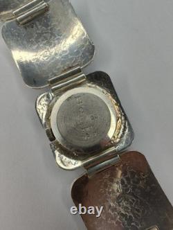 RARE VINTAGE VENUS Ladies Watch 800 Silver Bracelet Manual Wind NOS TAG 1970s