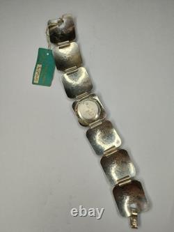 RARE VINTAGE VENUS Ladies Watch 800 Silver Bracelet Manual Wind NOS TAG 1970s