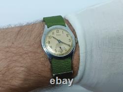 RARE VINTAGE Watch OLMA MILITARY MEN'S Swiss Made Wrist Watch 1940's