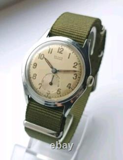 RARE VINTAGE Watch OLMA MILITARY MEN'S Swiss Made Wrist Watch 1940's