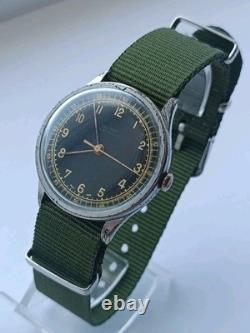 RARE VINTAGE Watch RUBY PRECISION MILITARY MEN'S Swiss Made Wrist Watch 1940's