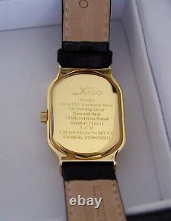 RARE VINTAGE Xezo Freelancer 925 Sterling 18K Gold Swiss Automatic Watch #40/500