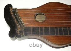 RARE Vintage 1850 Swiss Glarner Cittern/Zither, Museum Grade withDual Soundholes