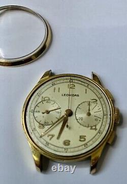 RARE Vintage -1940's LEONIDAS (Pre Heuer) SWISS Chronograph Watch