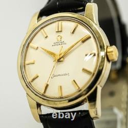 RARE Vintage 1958 OMEGA Seamaster Cal. 501 Automatic Gold Swiss Made 34mm Men's