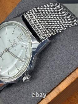 RARE Vintage 1960's WITTNAUER Automatic Hexagon Stainless Watch Kestenmade Band