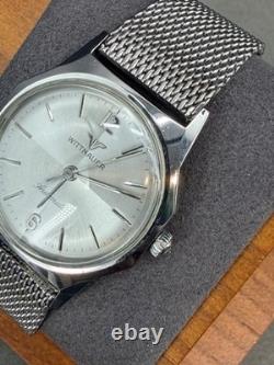 RARE Vintage 1960's WITTNAUER Automatic Hexagon Stainless Watch Kestenmade Band