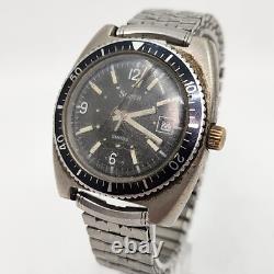 RARE Vintage 1970's Sears Swiss Diver Diver Watch For Parts Repair Restoration