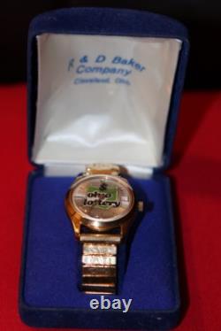 RARE Vintage Brand New Gold Plated Swiss 17-Jewel Mechanical 35mm Watch NEW