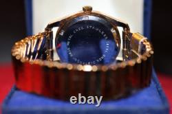 RARE Vintage Brand New Gold Plated Swiss 17-Jewel Mechanical 35mm Watch NEW