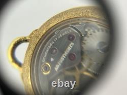 RARE Vintage Bucherer 18K GF 17J Swiss Made Skeleton Pendant Watch
