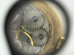 RARE Vintage Bucherer 18K GF 17J Swiss Made Skeleton Pendant Watch