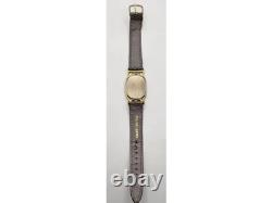 RARE Vintage Christian Dior Dual Time Zone Watch 18K Gold Plated Swiss Quartz