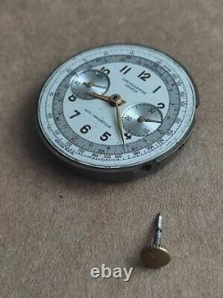 RARE Vintage GENEVE Chronograph Mens Watch Mechanism SWISS MADE