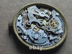 RARE Vintage GENEVE Chronograph Mens Watch Mechanism SWISS MADE