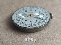 RARE Vintage GENEVE Chronograph Mens Watch Mechanism SWISS MADE