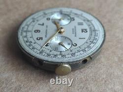 RARE Vintage GENEVE Chronograph Mens Watch Mechanism SWISS MADE