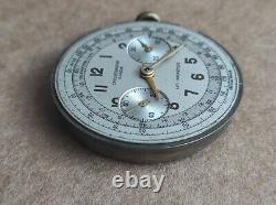 RARE Vintage GENEVE Chronograph Mens Watch Mechanism SWISS MADE