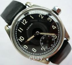 RARE Vintage Helma 1930 Swiss Made Military Mechanical Hand Winding Watch