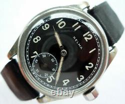 RARE Vintage Helma 1930 Swiss Made Military Mechanical Hand Winding Watch