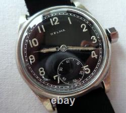 RARE Vintage Helma 1930 Swiss Made Military Mechanical Hand Winding Watch