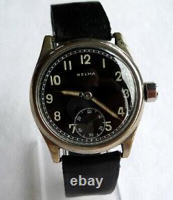 RARE Vintage Helma 1930 Swiss Made Military Mechanical Hand Winding Watch