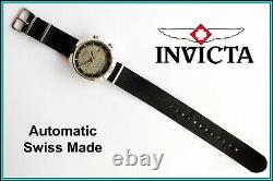 RARE Vintage INVICTA COMPRESSOR Soccer Timer Wristwatch Swiss Made WORKING