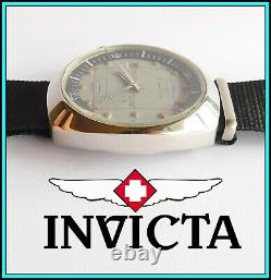 RARE Vintage INVICTA COMPRESSOR Soccer Timer Wristwatch Swiss Made WORKING