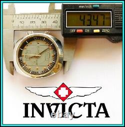 RARE Vintage INVICTA COMPRESSOR Soccer Timer Wristwatch Swiss Made WORKING
