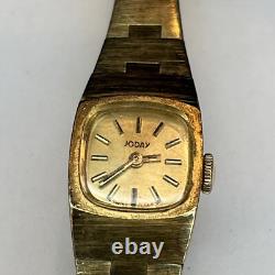 RARE Vintage JODAY Swiss Made Women's Watch Gold Tone Manual Wind RUNS GREAT RARE Vintage JODAY Swiss Made Women's Watch Gold Tone Manual Wind RUNS GREAT