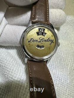 RARE Vintage Louvic Directime 9035 34mm Swiss Don Lindsay, Serviced Watch