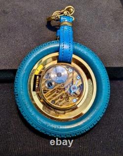 RARE Vintage Marvin Rubber Tire Watch Keyring Swiss Made 17 Jewel 3 Adjs Manual