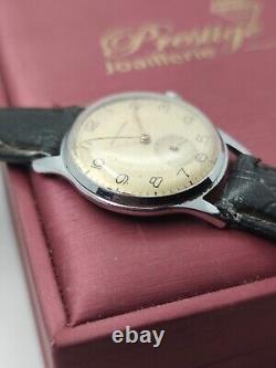 RARE Vintage Men's Watch ANCRE 15 RUBY SWISS 35 MM CASE FOR COLLECTION Military