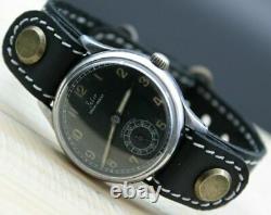 RARE Vintage Military FELCO WWII Aviator Luftwaffe Wrist Watch Swiss