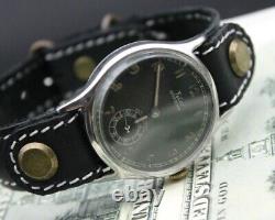 RARE Vintage Military FELCO WWII Aviator Luftwaffe Wrist Watch Swiss SERVICED