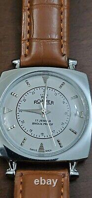 RARE Vintage NOS Roamer Swiss Mechanical Men's Watch. 1973