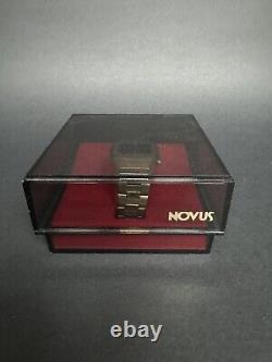 RARE Vintage Novus 1970's Dot Matrix LED Swiss Case Stainless Wrist Watch