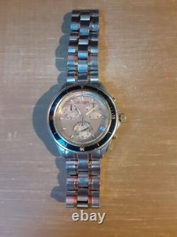 RARE Vintage Seapearl SWISS Chrono 20ATM Gold Fingers Date Watch G10.211