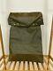 RARE Vintage Swiss Army Military Waterproof Rucksack Backpack Metal Plated Back