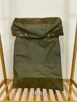 RARE Vintage Swiss Army Military Waterproof Rucksack Backpack Metal Plated Back