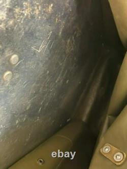 RARE Vintage Swiss Army Military Waterproof Rucksack Backpack Metal Plated Back