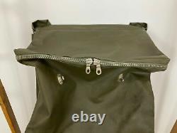 RARE Vintage Swiss Army Military Waterproof Rucksack Backpack Metal Plated Back